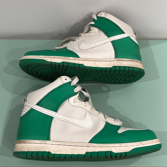 Nike Dunk High White/Green - Picture 4 of 8